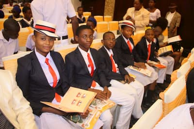Students at the event