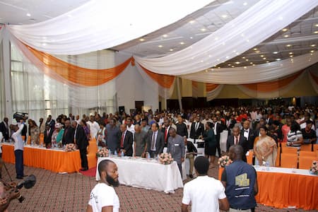 A CROSS SECTION OF THE PARTICIPANTS OF THE EVENT
