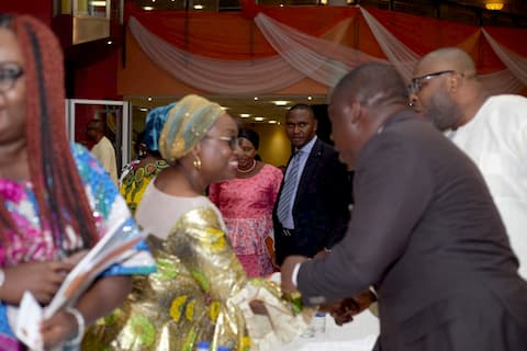 Head of theCivil Service of the Federation exchanging pleasantries