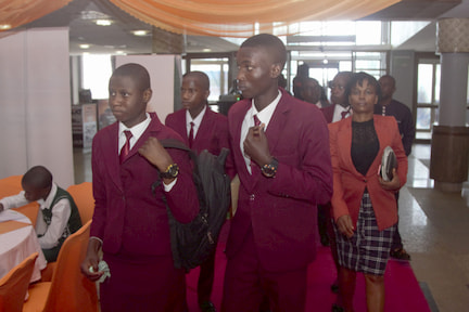 Arrival of students for the 12th ITF Teacher's Award for Excellence Event