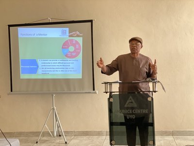 ITF COO - Prof. Enobong Joshua Presenting at the Event
